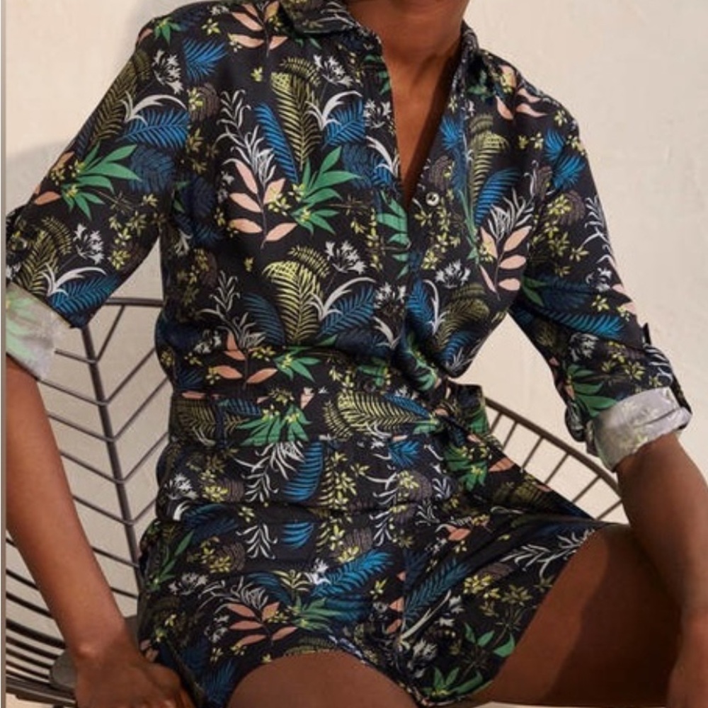 NWOT Boden Cosima Floral 6T (tall) Romper